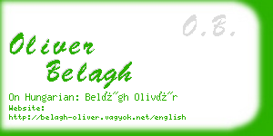 oliver belagh business card
